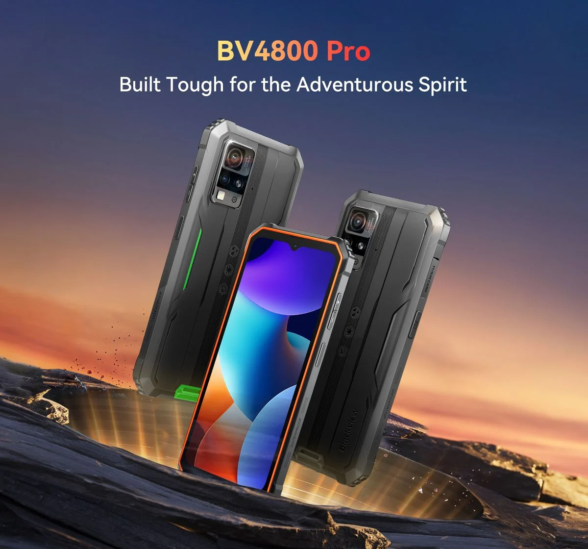 Blackview BV4800 SE smartphone robuste 6,56 HD+ 64Go 5100mAh Dual SIM IP68/ IP69K Gorilla Glass 5 - Téléphonie
